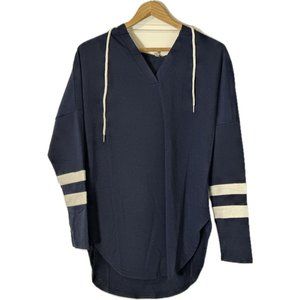 Women's Tunic Sweatshirt Long Sleeve Striped Color Light Weight Hoodie